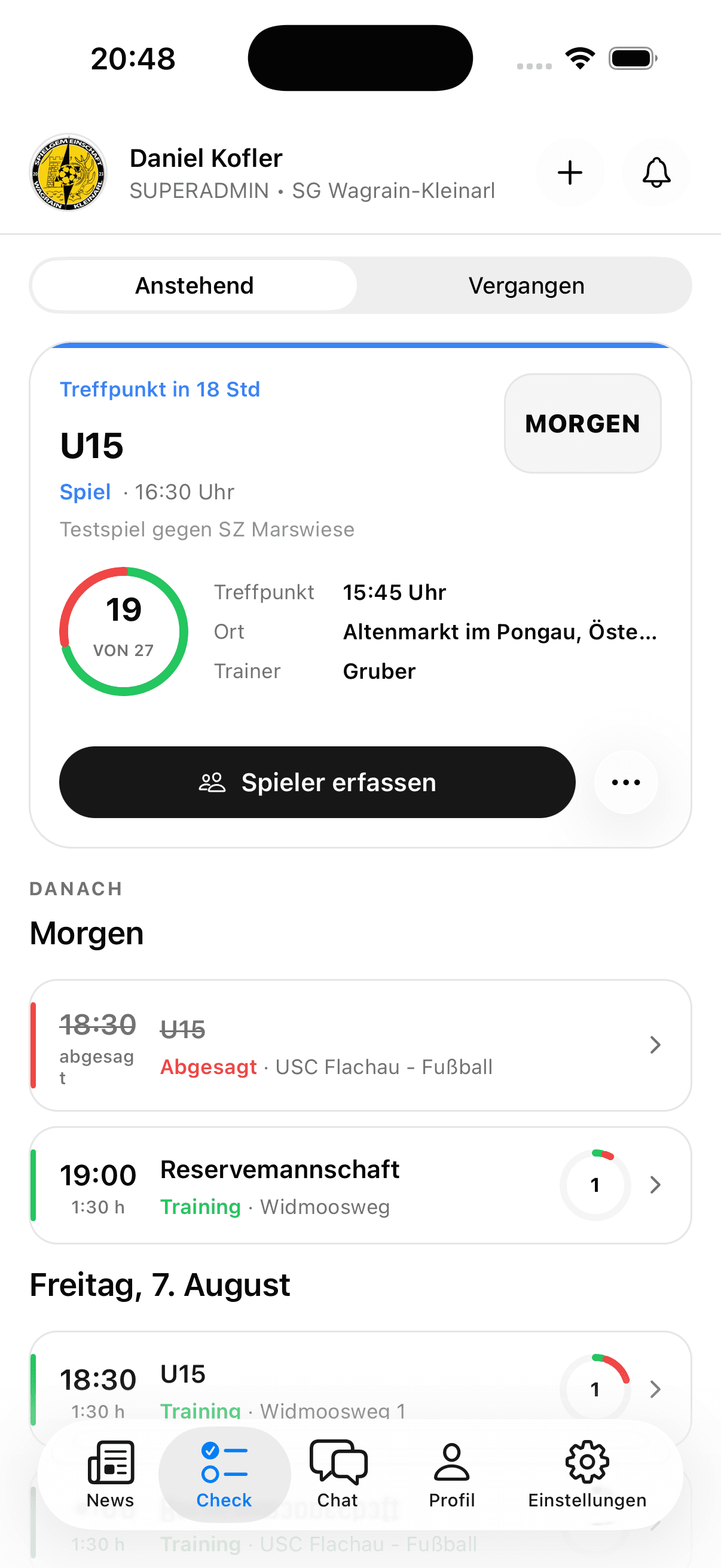 Terminübersicht